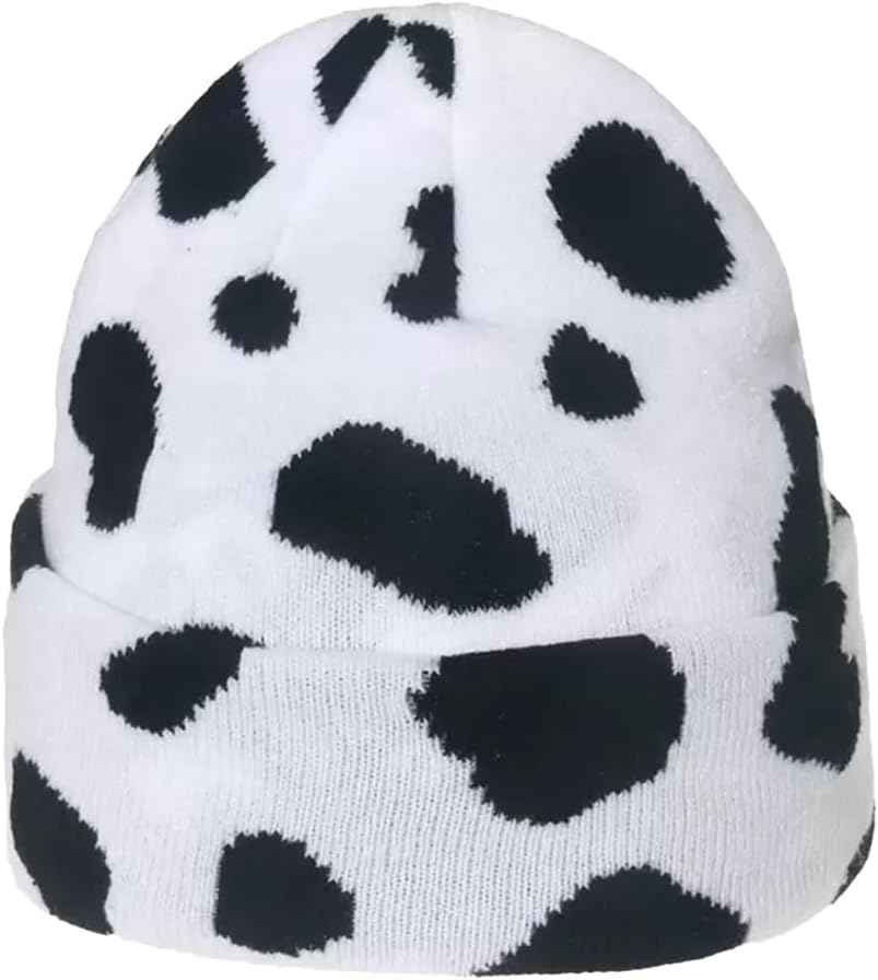 Beanie Hat for Men Women raffe Cow Print Leopard eetah Print Hat Funny Animal Themed Knit Stuff Lover fts - Image 2
