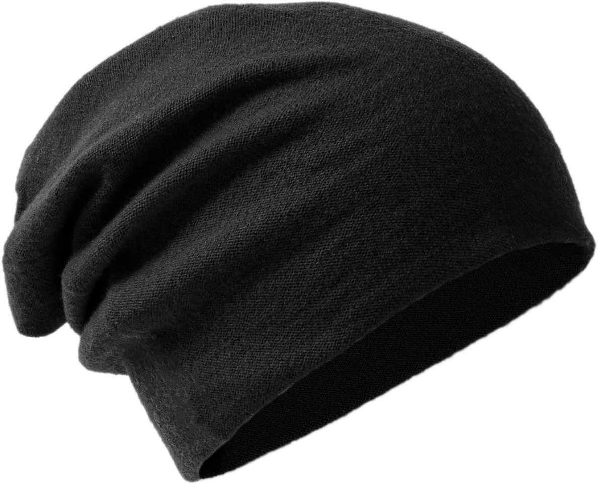 100% Merino Wool Beanie Hat for Women and Men with ft Bag, Double-Layered Wool Hat, Knitted Ski Cap for Winter