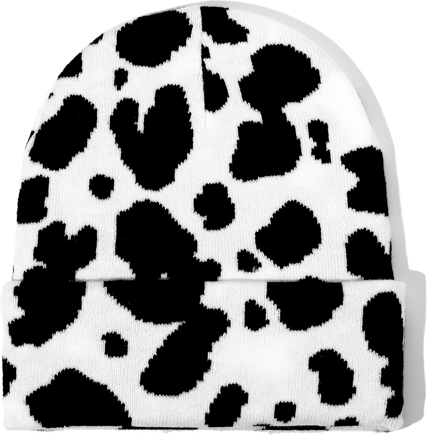 Camo Beanie Hat for Men Women raffe Cow Print Leopard eetah Print fts Knit Hat Funny Animal Themed Stuff Lover fts